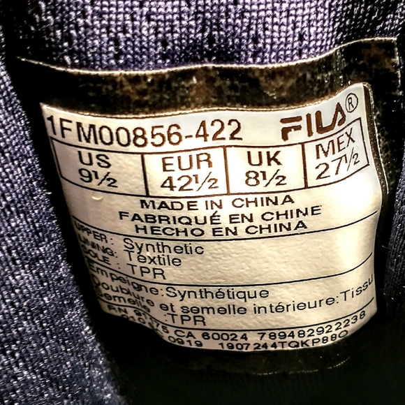 Fila Vulc 13 Star Sneakers America Blue & Red 9.5 - Picture 6 of 7